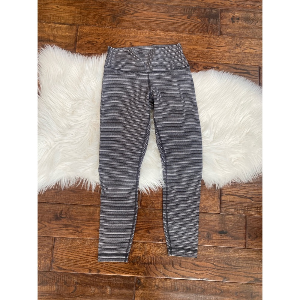 Lululemon Striped 7/8 Leggings